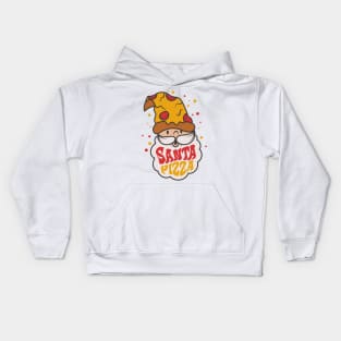 pizza christmas, santa pizza Kids Hoodie